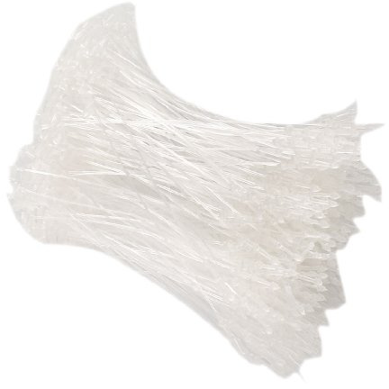 sourcing map 500 x Kunststoff Kissen Care Label Kleidung Waschen Preis Strip transparent weiß de