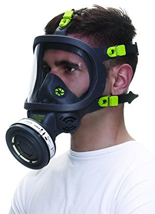 Unbekannt Atemschutz-Vollmaske Modell 3150 mit Panoramascheibe und Standard-Schraubfilteranschluss