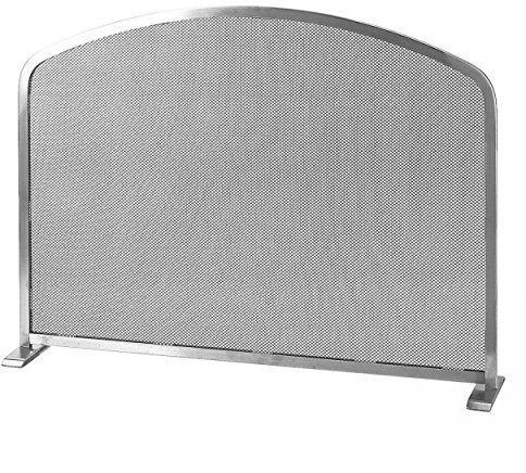 raik Feuerschutzgitter Edelstahl 48.5x65 cm Modern Silber Feuerschirm