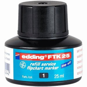 Edding Nachfülltinte edding FTK 25 für edding Flipchartmarker 25ml schwarz