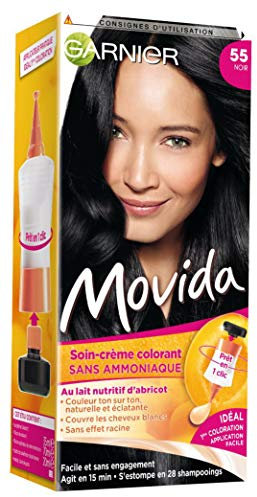 Garnier - Movida - Coloration Temporaire Sans Ammoniaque Noir - 55 Noir