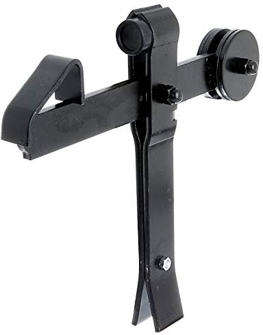 Alberts 137472 Torfeststeller | zum Einbetonieren, mit Wippe | schwarz | Höhe 240 mm