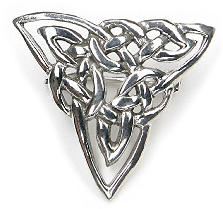 Drachensilber Keltische Brosche Fibel Gewandnadel Massiv 925 Sterlingsilber Keltenknoten Mittelalter Keltisch Silberschmuck Damen Herren