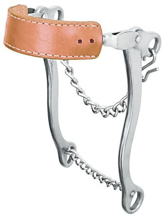 Weaver Leather Hackamore mit flachem Leder-Nasenriemen