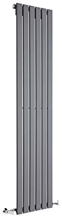 MILANO Anthracite Vertical Single Flat Panel Radiator 1600 x 420mm