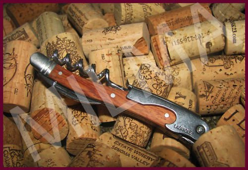Laguiole Waiter's Corkscrew - Rosewood Handle w/Leather Pouch
