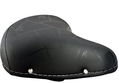 Selle Montegrappa Sella per bicicletta da città in pelle look retrò per bici da città e beachcruiser 07F nero – Made in Italy