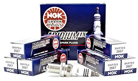 NGK BKR7EIX Iridium IX Zündkerze 2667 | Ersetzt 3290 5310 IK22 VK22 K22PR-ZU 3069 9801 9801S RC7PYCBX RC8WYPB3 K7RTP 40 - 60 K Kilometerleistung.