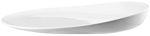 Thomas ONO oval 34 x 26 cm (flach/tief) Teller, Porzellan, Weiss, 32 x 32 x 3 cm