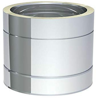 Edelstahl Schornstein Doppelwandig - Längenelement 250 mm - (Ø 180 mm)