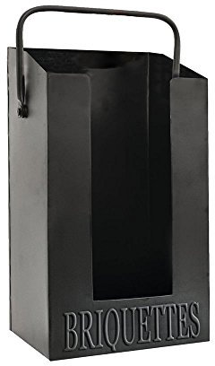 De Vielle JET050Z Fireplace Briquette Holder For Solid Fuel Fire Black