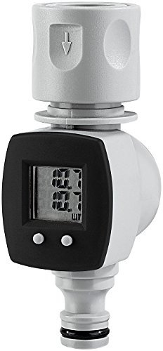 Royal Gardineer Wassermengenzähler: Digitaler Wasserzähler für den Gartenschlauch, mit 2 Zähleranzeigen (Wassermengenzähler Digital, Wasseruhr Gartenschlauch, Bewässerungscomputer)