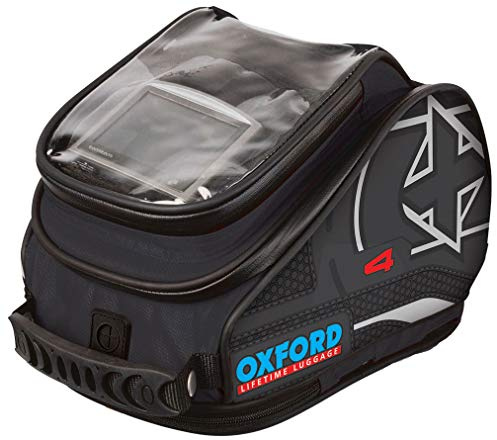 Oxford OL275 X4 Schnelle Veröffentlichung Tankrucksack, 4L, Schwarz