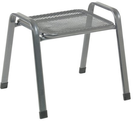 greemotion 416323 Stapelhocker Toulouse eisengrau, Gartenhocker einsetzbar im Innen- und Außenbereich, vielseitig kombinierbar, hochwertige Kunststoffummantelung, wind- und wasserfest