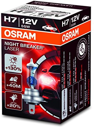 OSRAM H7 Glühlampe Fernscheinwerfer 55W 4200K Fernlicht Halogen Birne 64210NBL
