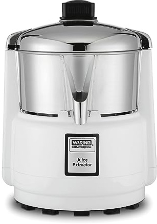 Waring Commercial 6001C Heavy Duty Juice Extractor 3600 RPM, 120V, 5-15 Phase Plug,White
