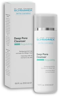 Deep Pore Cleanser (6.8 fl oz) - Cleansing Milk for Normal Skin - Makeup Removal - Face Wash & Cleanser – No Parabens - Skin Care - Dr Schrammek