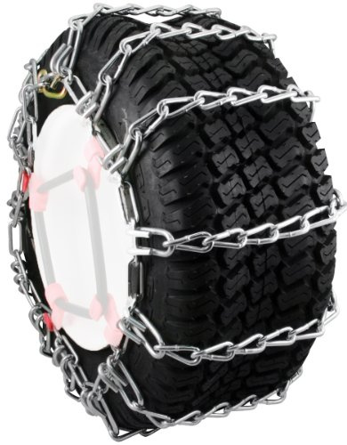 Security Chain Company Max Trac 1061756 Höghållfasta zinkkedjor för snöslunga däck trädgårdstraktorer för snöslunga trädgårdstraktorer, 2 stycken
