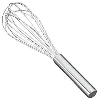 Metaltex 25 cm Stainless Steel Heavy Duty 8 Wire Whisk, Silver