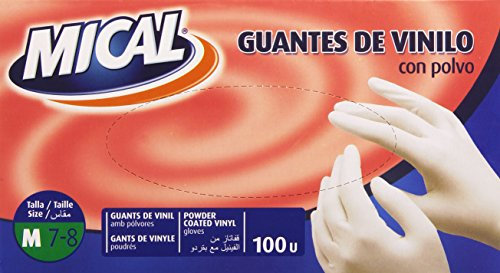 Mical – Vinyl Powdered Gloves – Size M – Pack of 100