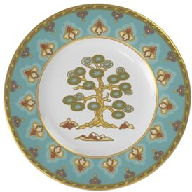Villeroy & Boch - Samarkand Aquamarin, assiette à pain, Premium Bone Porcelain, 16 cm, résistant au lave-vaisselle