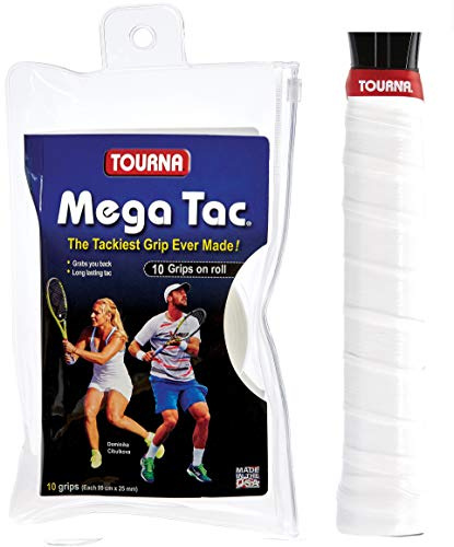 Unique Tennis Griffbänder Mega Tac Weiß 10er, MT-10XL-W