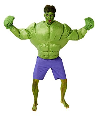 Rubie's offizielles Marvel aufblasbar Hulk, Kostüm für Erwachsene - Einheitsgröße