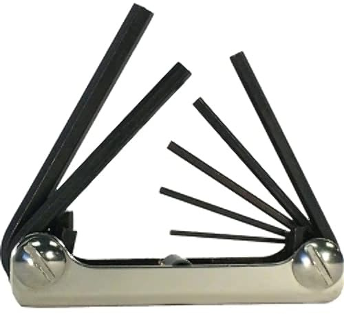EKLIND 21172 Classic Steel Handle Fold-up Hex Key allen wrench - 7pc set Metric MM sizes 2-8