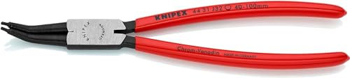 KNIPEX Pince Circlips DIN 5256 C et DIN 5256 D - Alésage: 40-100mm - Pointes: 2,3mm, Coudées à 45° -Longueur : 225 mm - Robuste, Forgée, Pointes Solides Antidérapantes - 44 31 J32