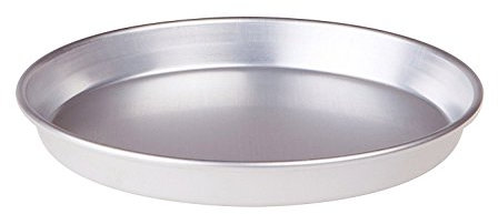 Pentole Agnelli Linea Pasticceria e Pizza Tortiera Conica in Alluminio con Orlo (H 3 cm), Argento, 30 cm
