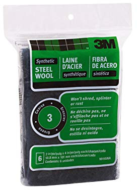 3M 10115 50.8 x 101mm Synthetic Steel Wool Coarse (Pack of 2)