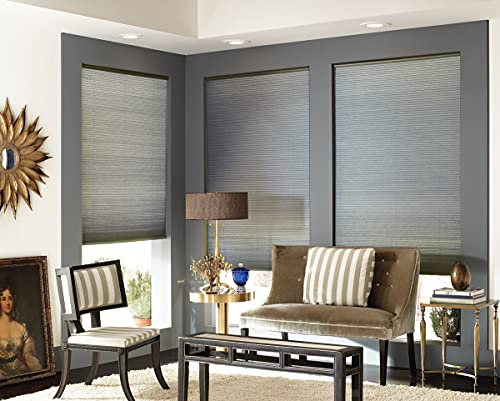 Custom Cordless Double Cell Shades, 66W x 66H, Light Filtering 18-72 Wide, Daylight