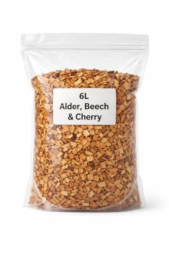 Pro Smoke 6 Litre / 1.6kg Alder, Beech and Cherry Premium Blend BBQ Wood Chips