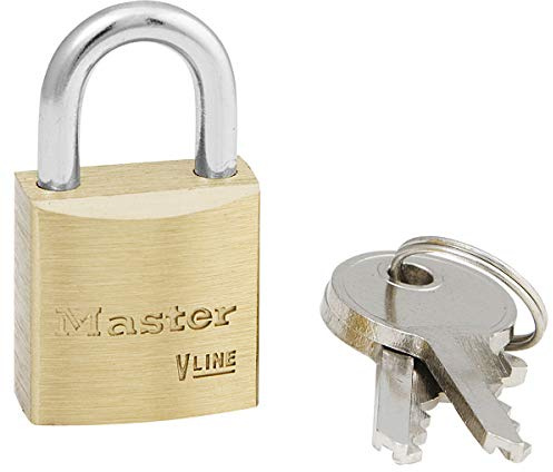 Master Lock 4120KA-213 Key Padlock with Brass Body, Gold, 3,4 x 2 x 1 cm