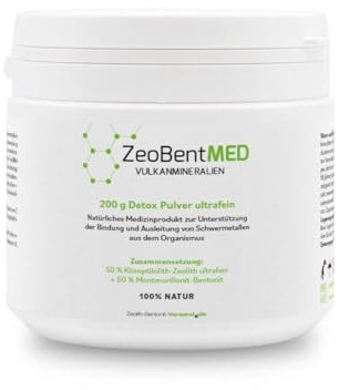 ZeoBent MED Detox-Polvere ultrafina 210g, Dispositivo medico CE