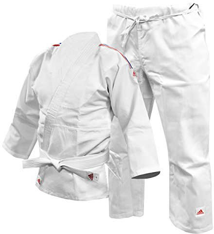 Adidas Judo-Anzug, mit Großbritannien-Streifen, 250 g, 140 cm
