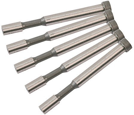 Silverline 675079 - Punzoni per roditrice lamiera ad aria compressa, 5 pz