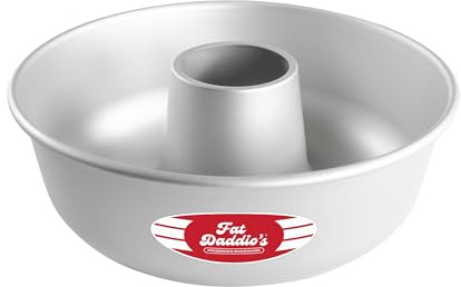Fat Daddio's RMP-10 Anodized Aluminum Ring Mold Pan, 10 x 3.5 Inch, Silver