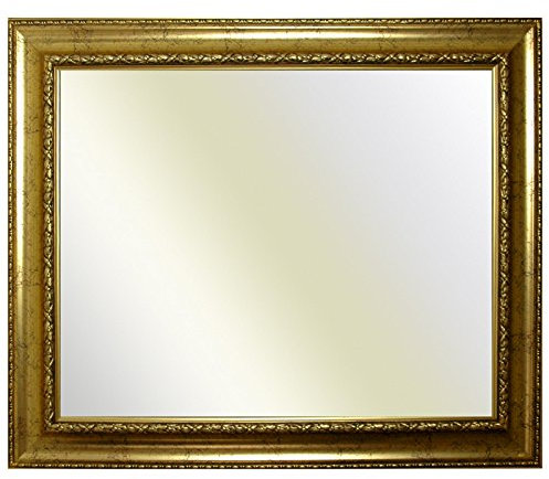 Neumann Bilderrahmen Barockrahmen Gold fein verziert 839 ORO, Spiegel, 60x80 cm