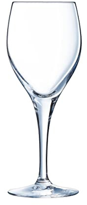 Chef & Sommelier - Collection Sensation Exalt - 6 Verres à Pied de 25 cl en Cristallin - Verres à Vin Classiques et Sobres - Résistance Hors Norme - Transparence Absolue