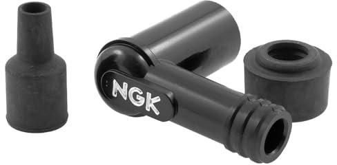 ZÜNDKERZENSTECKER NGK LB01F - 708.53.01 - LB01F - NGK Zündkerzenstecker - Für 14 mm Kerzen, Phenolharz, 90 Grad, Farbe schwarz, 1 Kilo Ohm entstört. Mit spezieller wasserdichter Silikonabdichtung