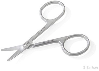 Stainless Steel Baby Scissors with Curved Blades. Made in Italy