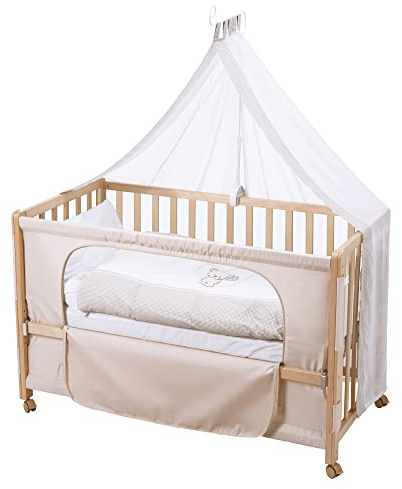 ROBA Cuna, Roombed, 60x120 cm 'Liebhabär', cama supletoria para la cama de los padres