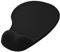 OcioDual Tappetino Mouse Poggiapolsi, Tessuto Morbido con Base in Gomma Antiscivolo, Colore Nero, Tappetino Mouse Ergonomico con Supporto in Gel, Gioco, Ufficio