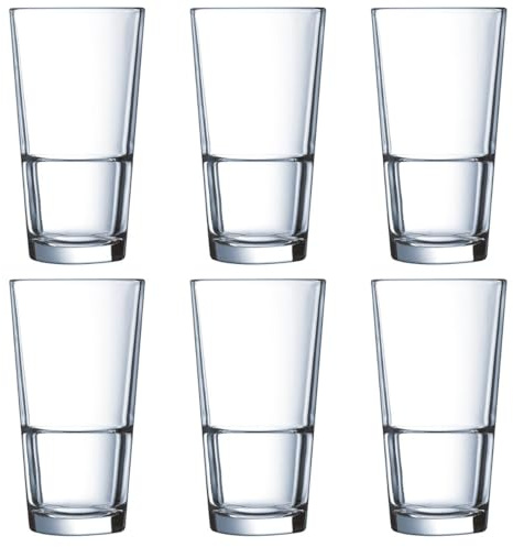 Arcoroc Vasos Altos Vidrio, 29 cl, 6 unidades