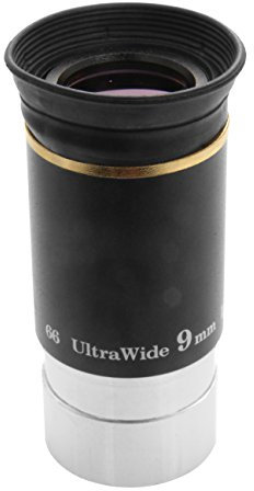 TS-Optics 1,25 UWA Ultra Wide Angle Okular Weitwinkelokular (9 mm - TSSWM9, schwarz)