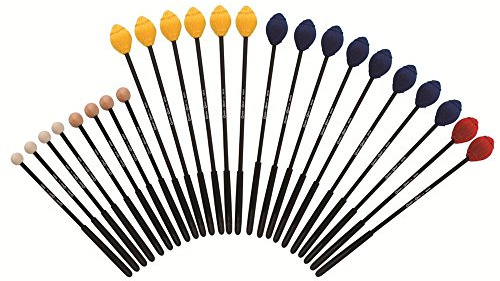 Basic Beat Orff Mallet 12-Pack - Diverse Set with Glockenspiel & Xylophone/Metallophone Mallets - Designed by Educators & Therapists