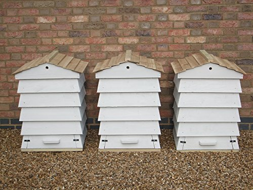 Treated Timber Heavy Duty Garden Composter - painted White Ash