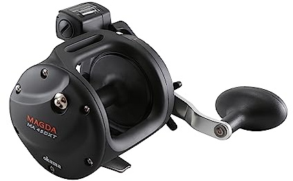 Okuma Magda Linecounter DT MA-15DT-T 0bb Multirolle, Angelrolle, Multirolle für Dorsch & Heilbutt Trolling Meeresrolle Multirollen