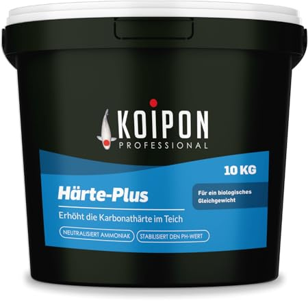 KOIPON Härte-Plus 10 kg Teichwasseraufbereiter, stabilisiert KH- & pH-Wert | Stabilisiert KH- & pH-Wert und beugt Wertschwankungen vor – für gesundes, stabiles Wasser im Garten- & Fischteich